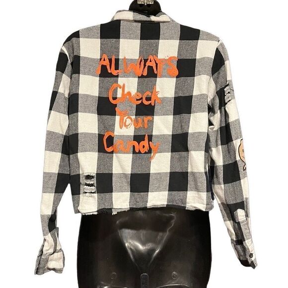 Spirit Halloween Trick ‘r Treat Sam Plaid Flannel Women’s - Picture 2 of 7